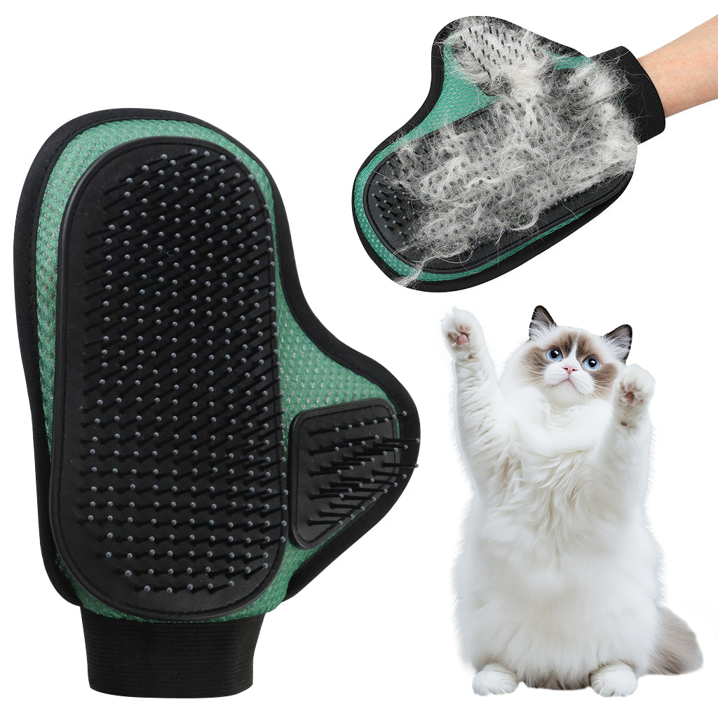 Qpets Pet Hair Grooming Glove for Cat Dog Hair Brush Glove Breathable Mesh Pet Hair Grooming Glove Rubber Rounded Tip Bristles Deshadding Hair Removal Glove Deshadding Hair Removal Glove Qpets Pet Hair Grooming Glove for Cat Dog Hair Brush Glove Breathable Mesh Pet Hair Grooming Glove Rubber Rounded Tip Bristles Deshadding Hair Removal Glove Deshadding Hair Removal Glove